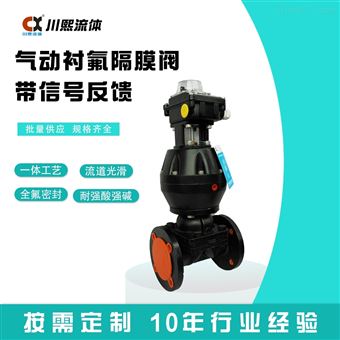 气动隔膜阀带阀位反馈