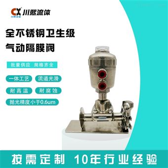 盖米气动卫生级隔膜阀