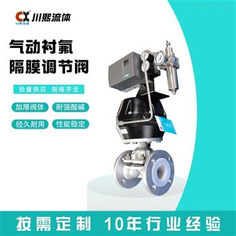 气动衬氟隔膜调节阀